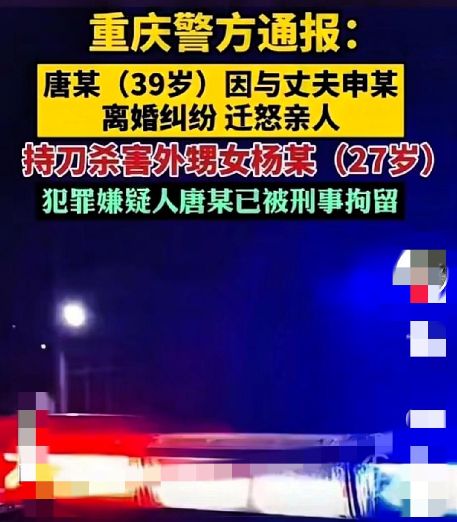 谁能想到，舅舅的一段孽缘，居然让无辜的外甥女付出了生命代价？前舅妈怒到拔刀，