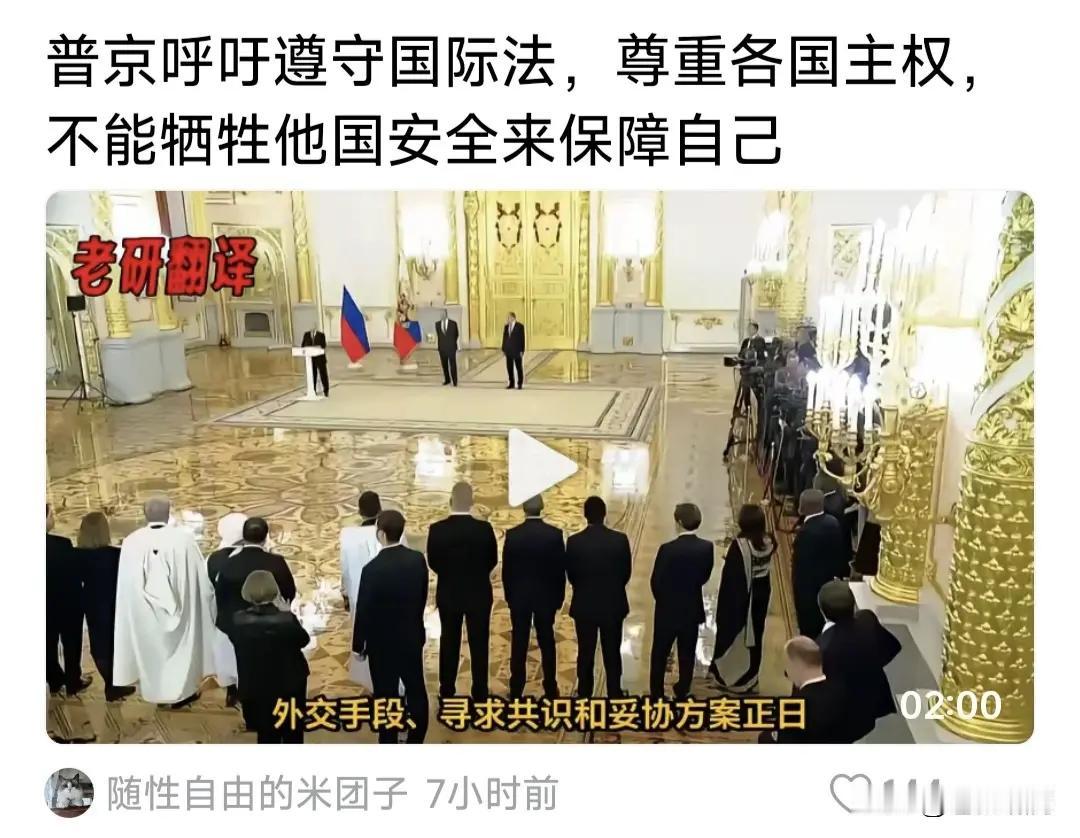 鹅头振振有词一本正经的大讲遵守国际法。