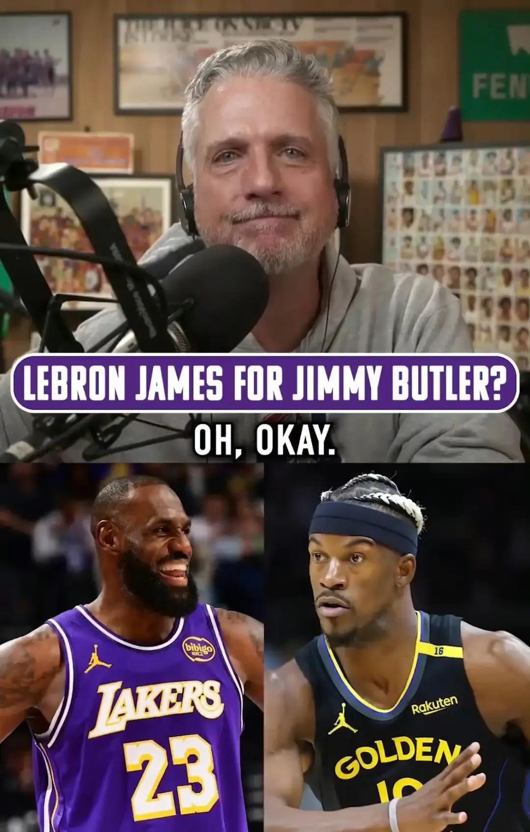 詹姆斯换巴特勒？湖人根本不想干ESPN最新爆料，湖人管理层上周又找詹姆斯团