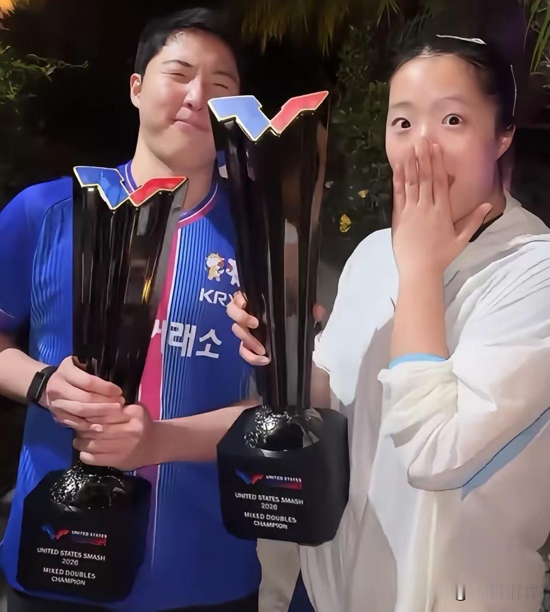太有爱了！乒坛最舒服混双组合诞生，夺冠后当众跳舞太圈粉！申裕斌、林钟勋拿下美