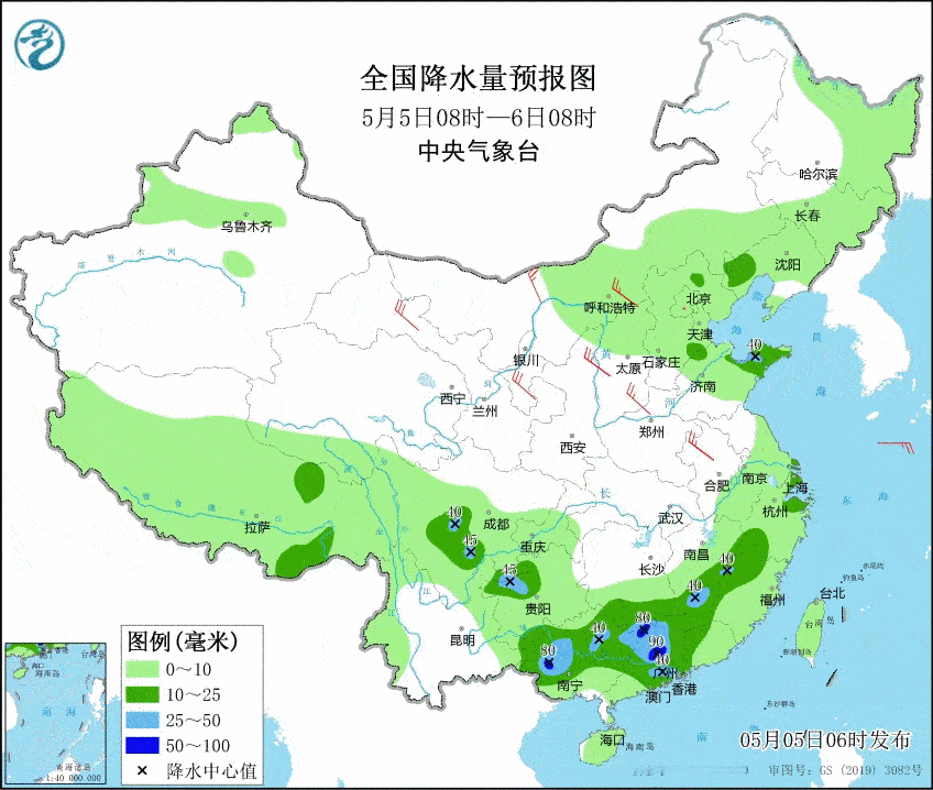 【一周天气——暴雨强对流】本周（5月5日-11日）冷暖空气频繁交汇，强降雨和强对