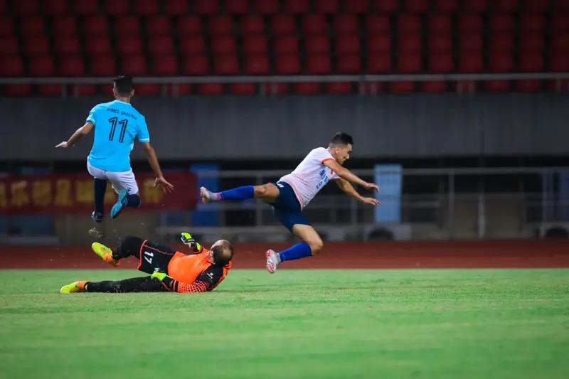 1月20日这场2026九嶷山CMG群众足球邀请赛A组比赛，湖南永州队5-0大