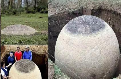 美国一家农场主，在翻修牛棚时发现地上凸出来一块大石头，嫌碍事决定将其挖走，但挖到