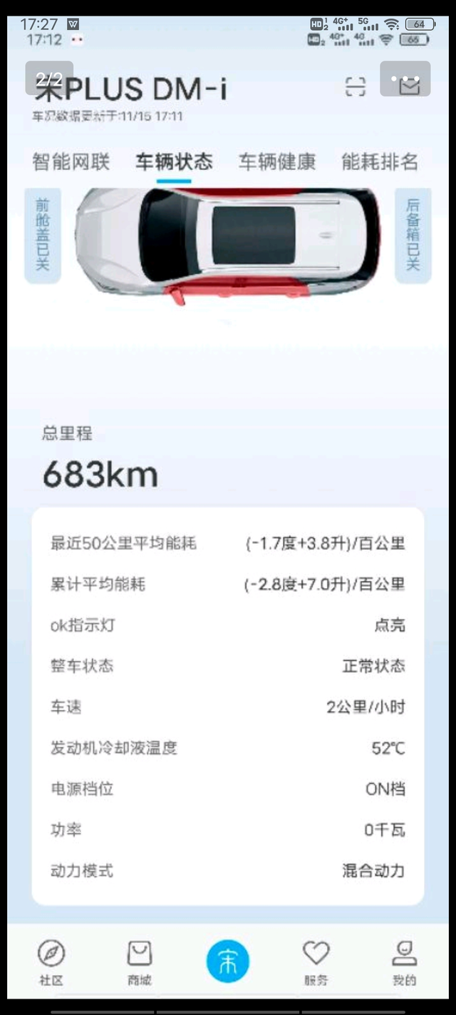 各位宋dmi车主你们的油耗正常吗我的百公里油耗显示是7.2，但我自己算的是8.