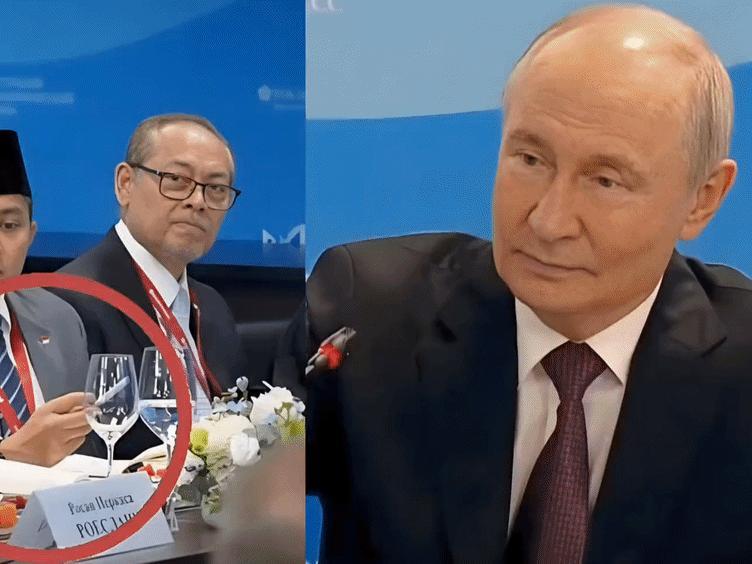 真是大胆狂徒，印尼内阁秘书泰迪·因德拉·维贾亚，他随印尼总统普拉博沃去海参崴参加