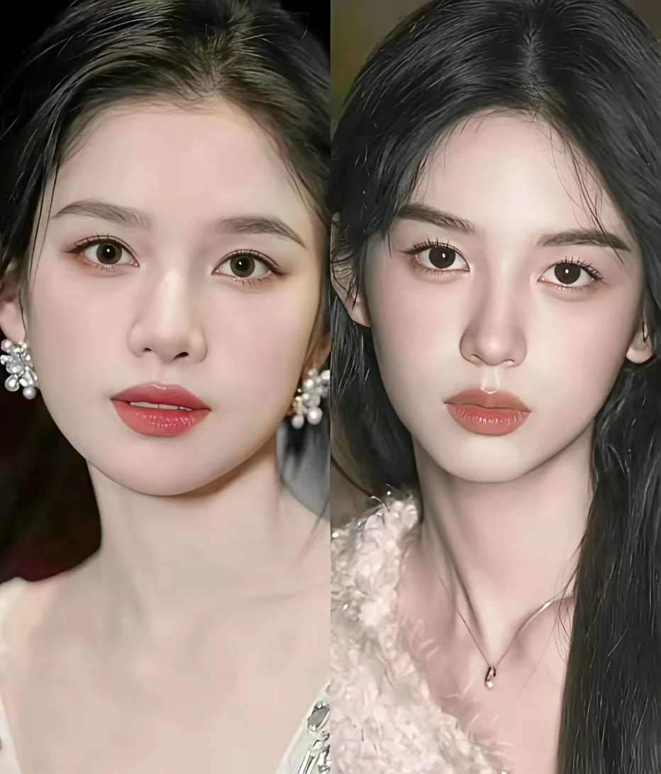 她俩的不同在眉眼吧。。张婧仪的眼睛属于偏桃花眼一些，周也比较柳叶眼，两人眉眼一个