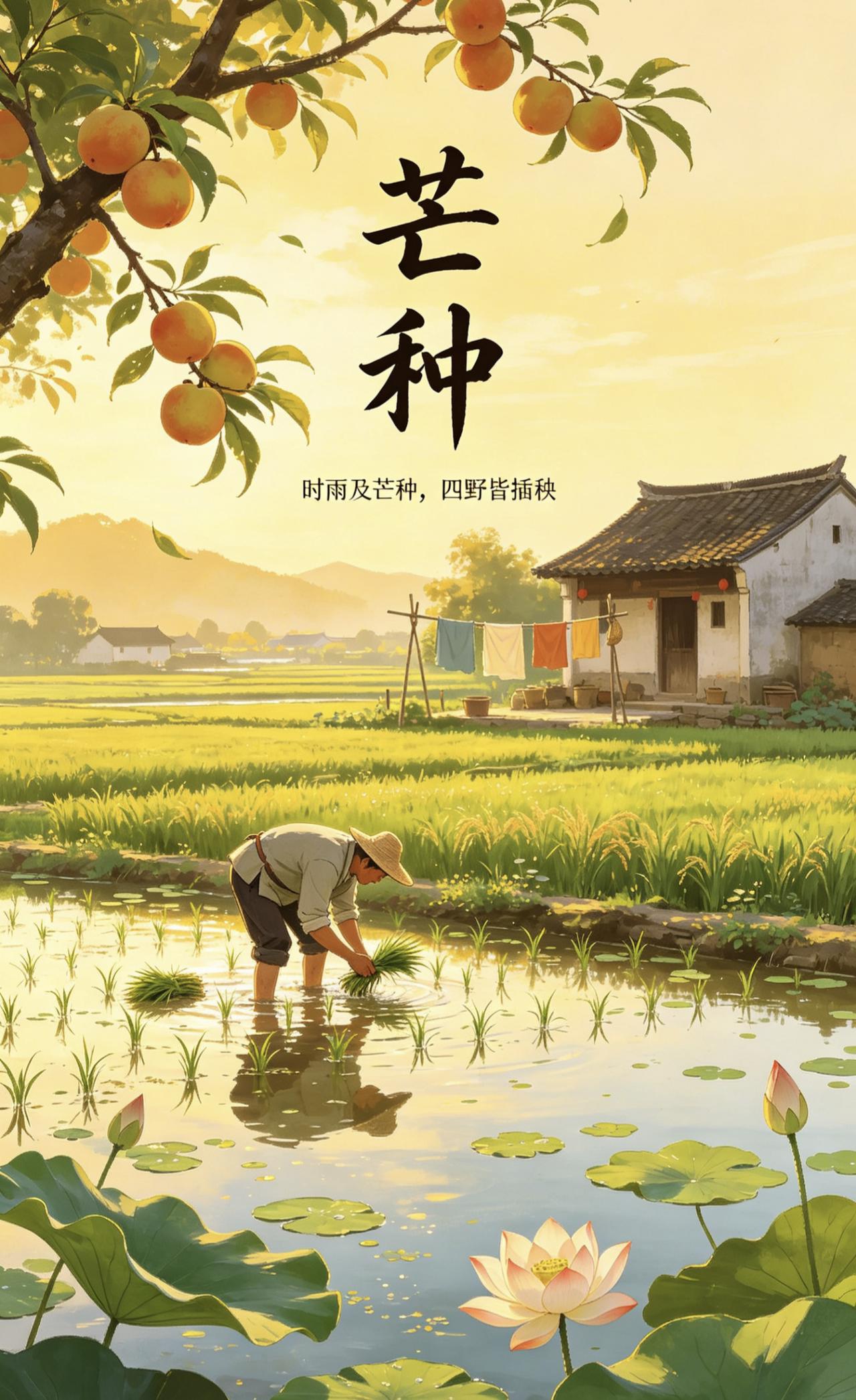 芒种节气，一分耕耘一分收获。当下默默深耕、踏实付出，熬过汗水浇灌的时光，