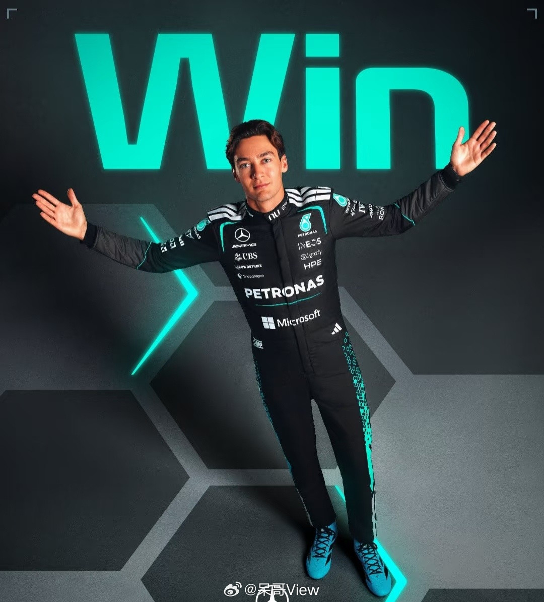 拉塞尔夺F1揭幕战冠军可以提前总结皇帝的一罐生涯了，火星车太吓人了。拉塞尔直接把