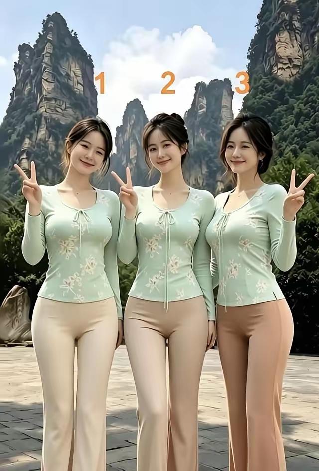 ​​三胞胎，若让你选一位做老婆，谁是最旺夫的，谁最有气质耐看？你会选哪一位做媳妇