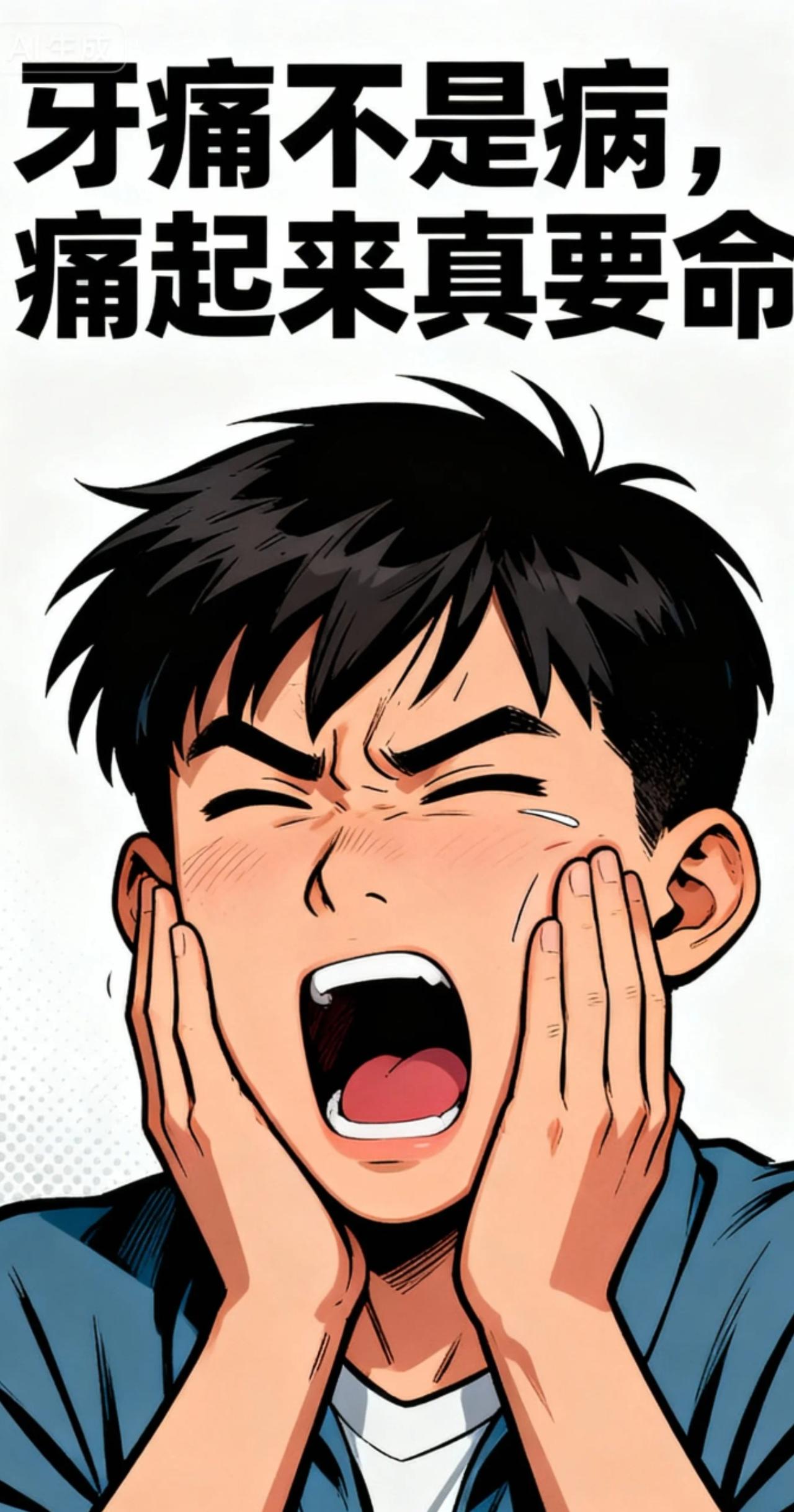 我不怕痛。但是这牙痛，我的确有点受不了。最近有一颗牙齿，感觉吃什么都有点儿过敏