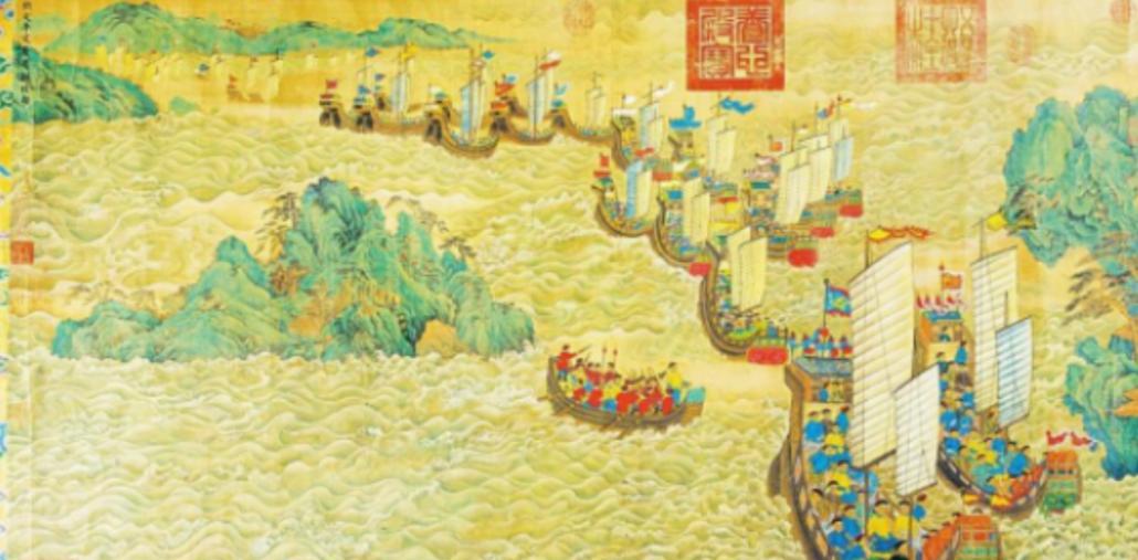 海面上飘着黑烟那会儿，福建月港的货栈码头已经烧得差不多了。郑家船队干的这事让朝