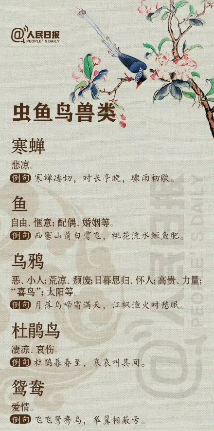 古典文学中的常用意象，你知道多少？