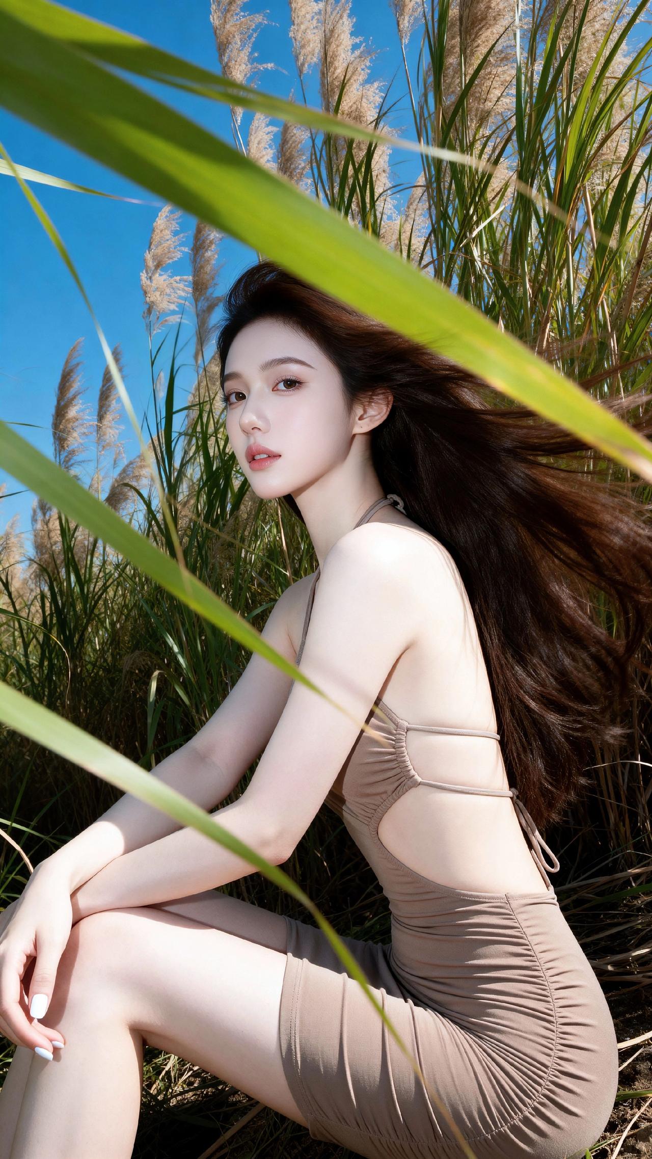 大家期待芦苇荡拍照来啦！穿搭时尚户外氛围感拍照