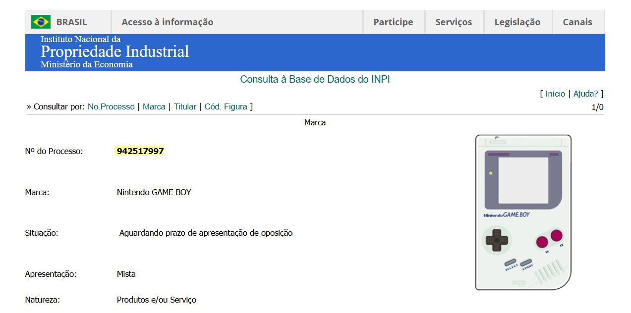 【任天堂在巴西注册GameBoy商标】博主necrolipe今日爆料，美国任天堂