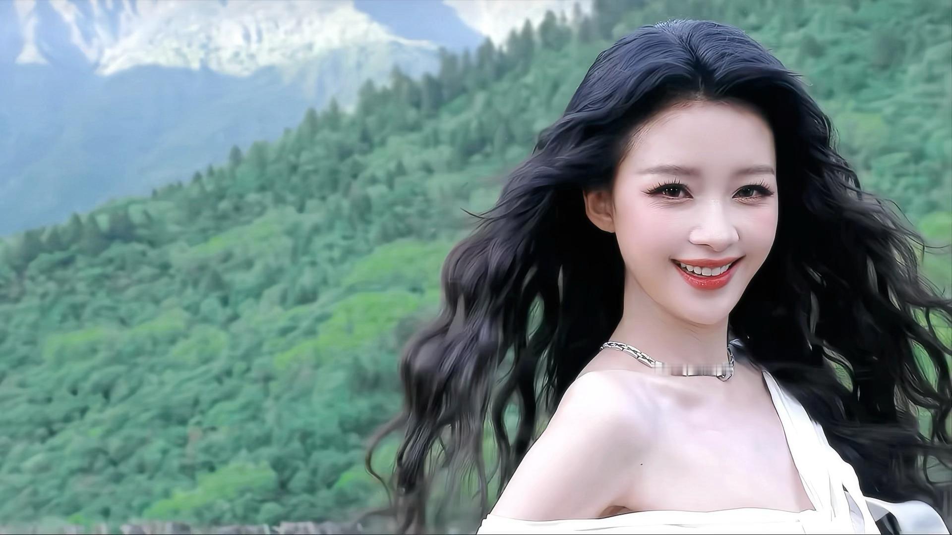 孙怡美晕我了谁懂孙怡一出来我直接尖叫，真的好漂亮！！！轻盈、飘逸的白裙子，随着