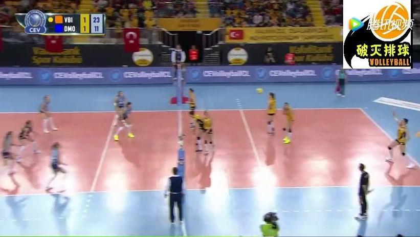 2018女排欧冠联赛第四轮D组第二回合瓦基弗银