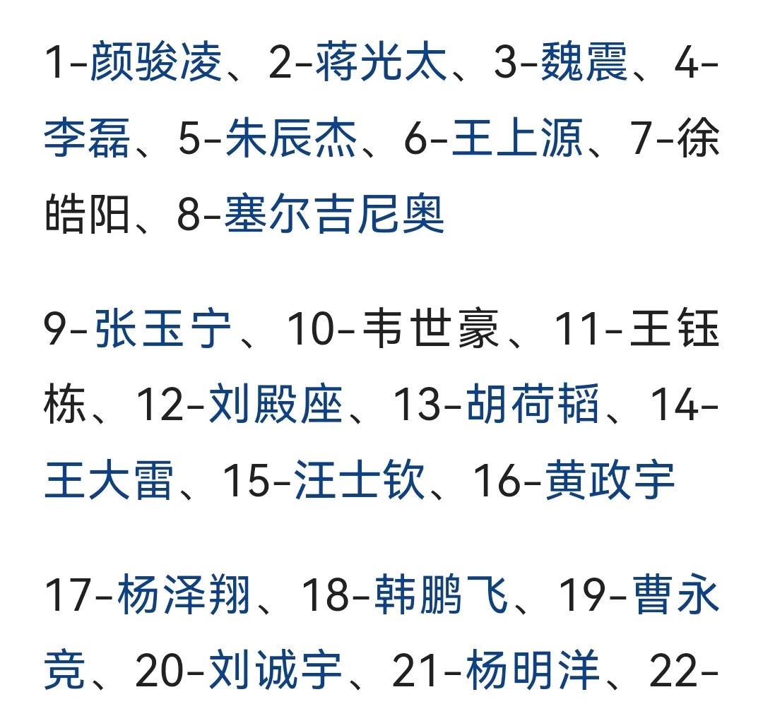 成都蓉城杨明洋将披国足21号战袍出战印尼！韦世豪10号，胡荷韬还是熟悉的13号球