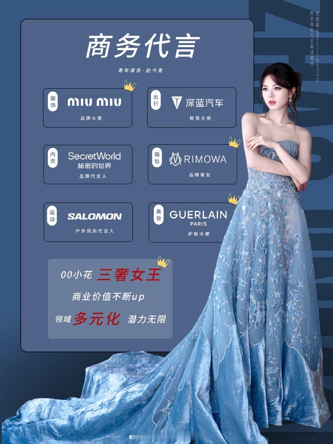 赵今麦的商务很不错哎，质量都很高！但是怎么都不见粉丝宣传[笑着哭]​​​