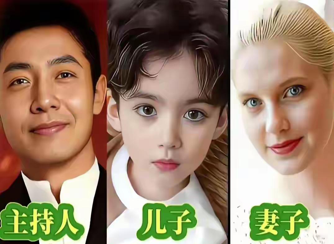 撒贝宁儿子新发型曝光，活脱脱“等比例小撒”！明明是混血，却完全复刻爸爸的眉眼与机