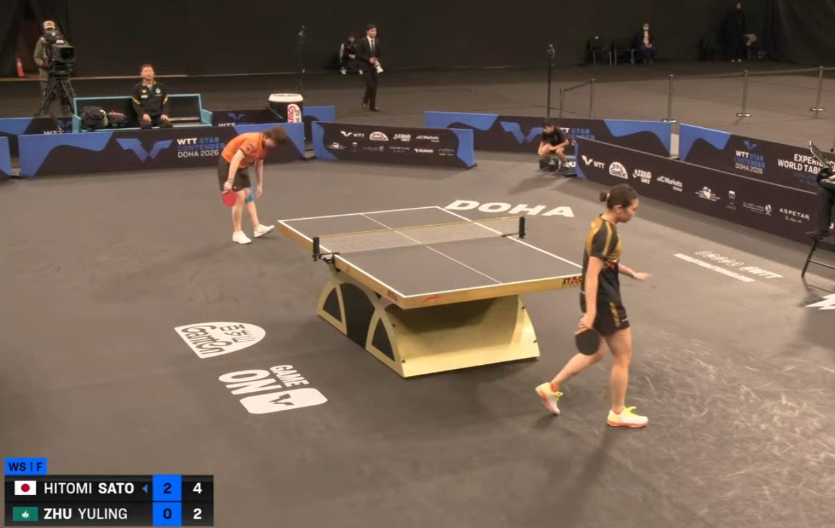 心疼朱雨玲，脸都红了，快站不住了！怪不得韩莹都说，当今最好的削球手是佐藤瞳！