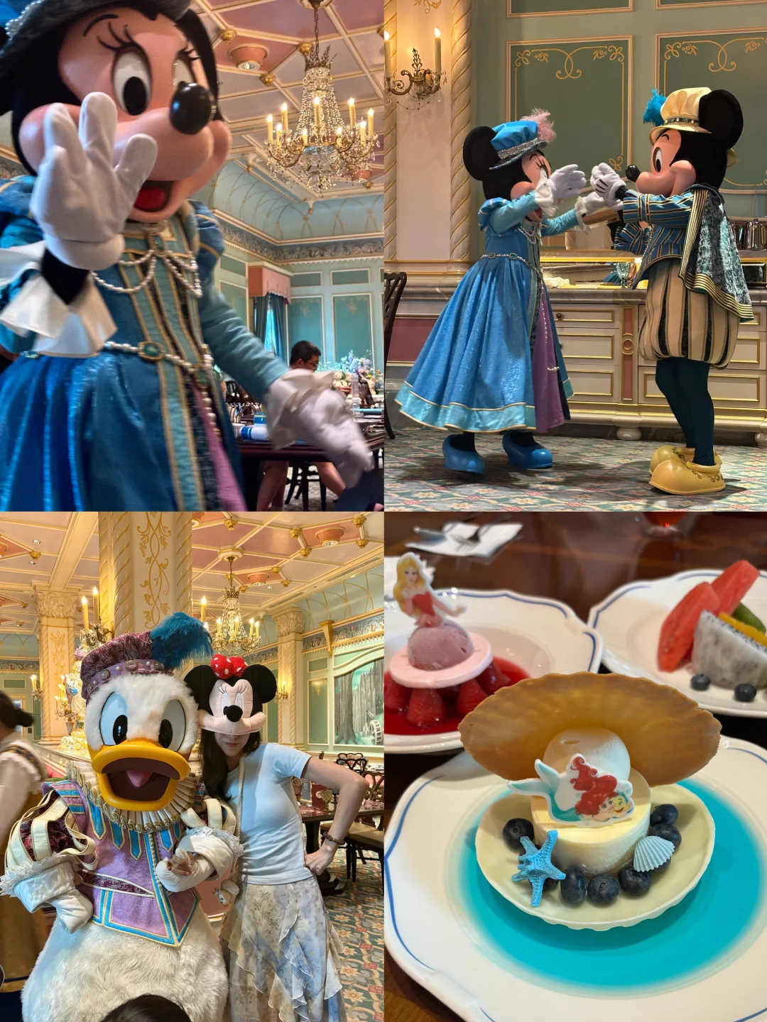 迪士尼人物四连拍不用等！！🏰💕宝藏城堡餐厅