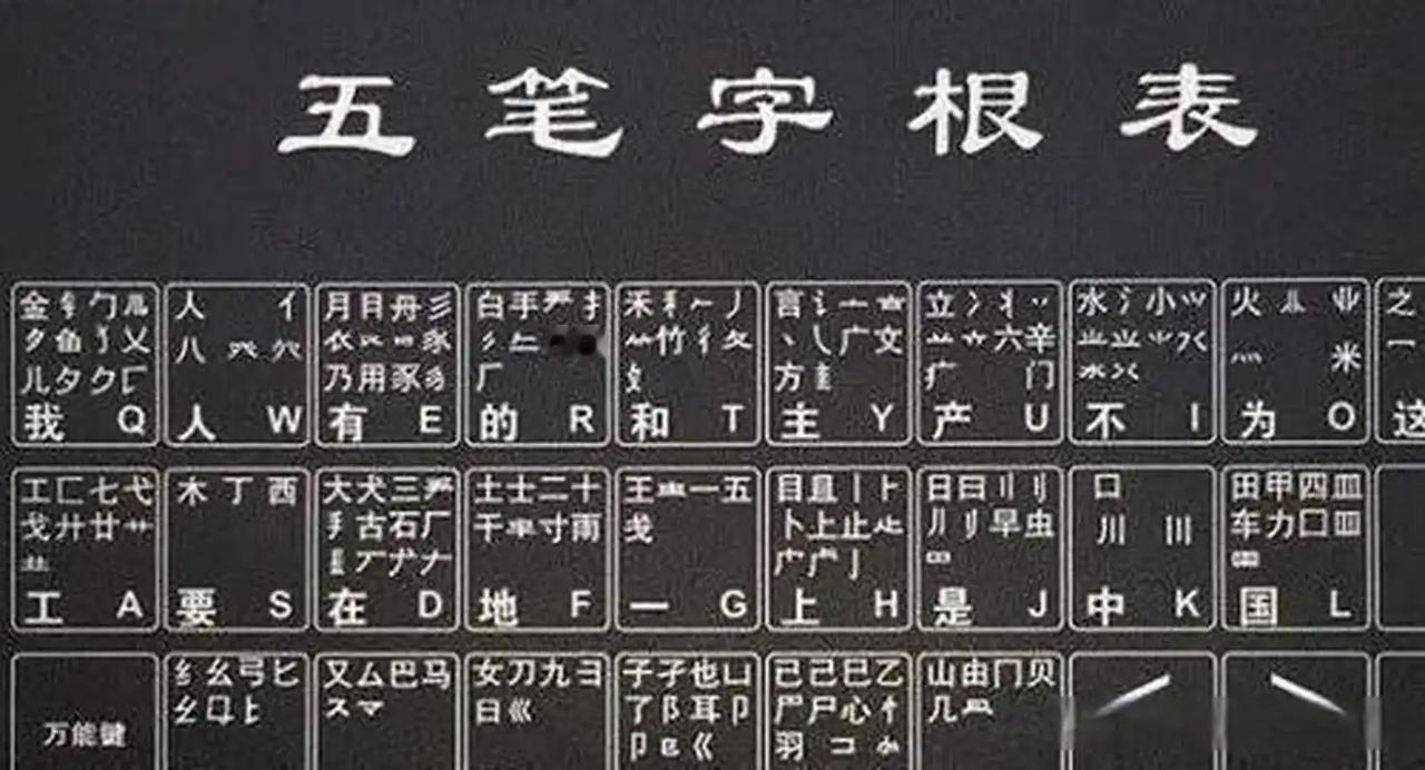 有点理解五笔输入法为什么会没落了！不是它不好用，而是当年一些电脑厂商成立