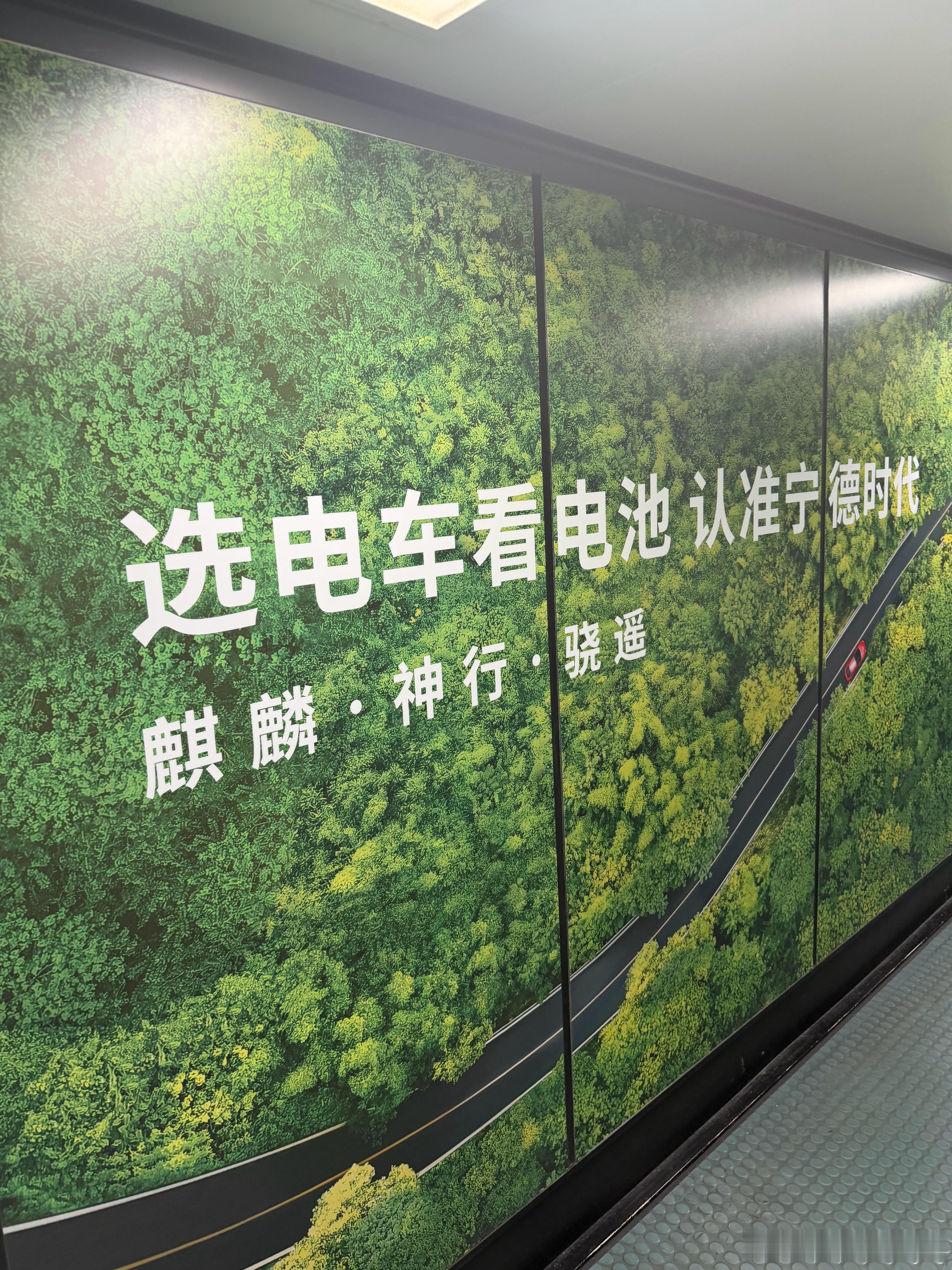 “选电车看电池认证能宁德时代”宁王的广告已经打到机场廊桥里了