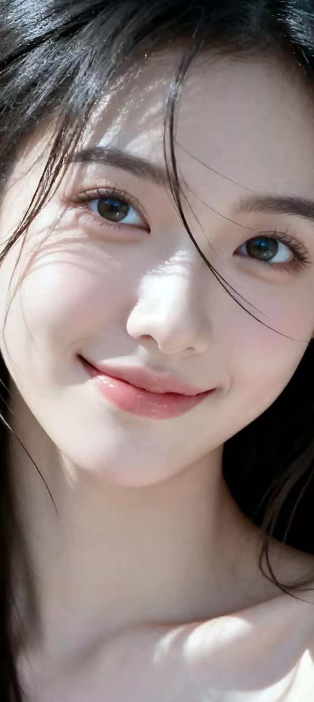 阳光下的微笑，温暖如春日阳光般迷人。🌞😊
