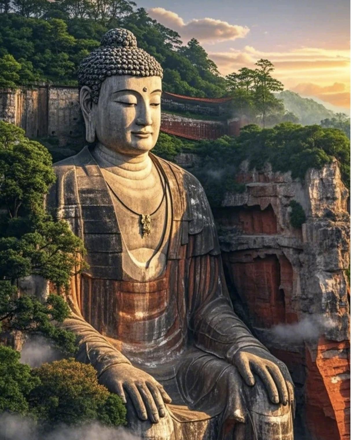 最近有这么件事，四川乐山东方佛都景区里，三个游客竟然合伙偷佛像上的祈福钱！