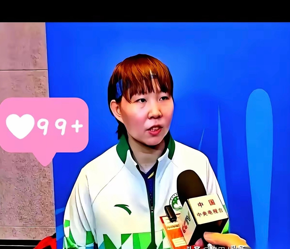 我今天算是知道什么叫“降维打击”了。一个打乒乓球的，朱雨玲。就一个采访，几句话，