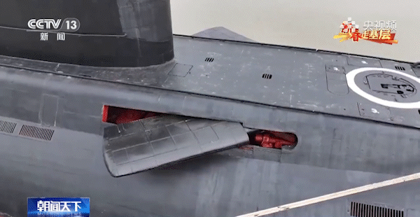 2月16日，据央视军事网站报道，近日，央视新闻首次公开基洛级潜艇水平舵展开过程，