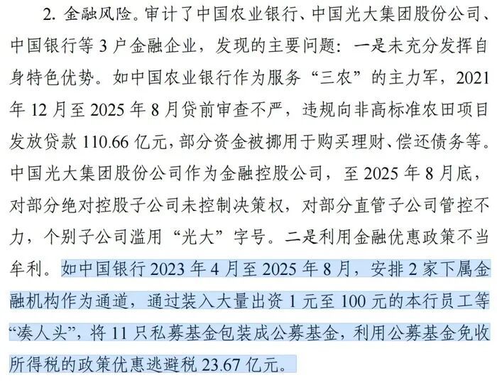 中国银行逃税近24亿被审计署通报一边面向普通储户严苛代扣个税，一边动足歪心思搭建