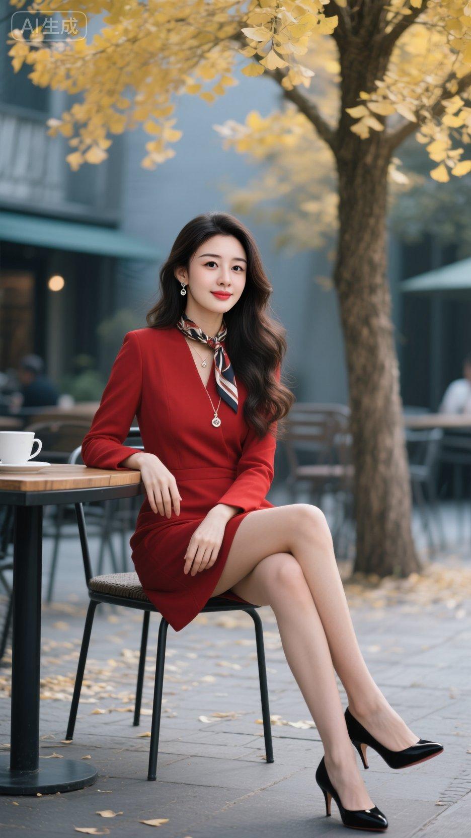 每日分享红色气质女人女性魅力好身材好气质