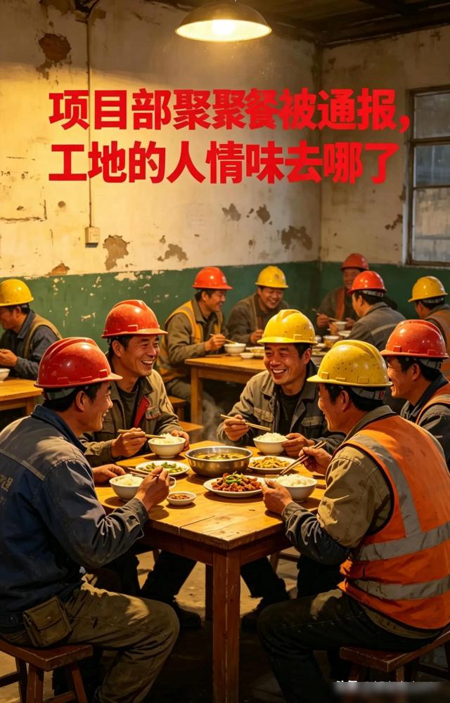 项目部25人公款聚餐被通报追责，工程人的人情味，正在慢慢消失项目部25人公款