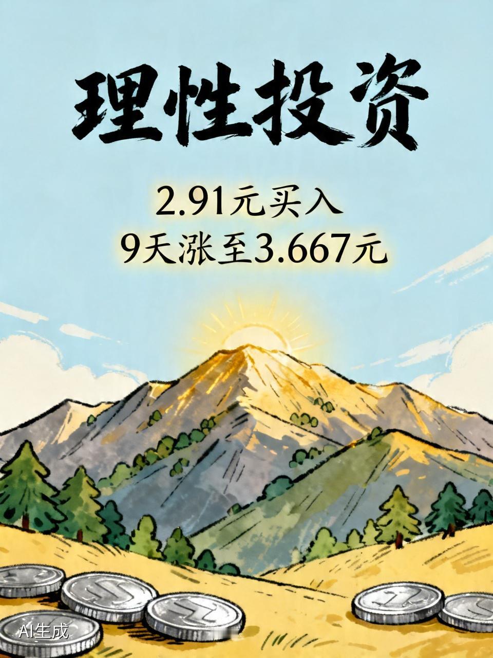 这位老哥的操作，我得说一句：看着像运气，实则是真功夫。3月份他2.91元干进