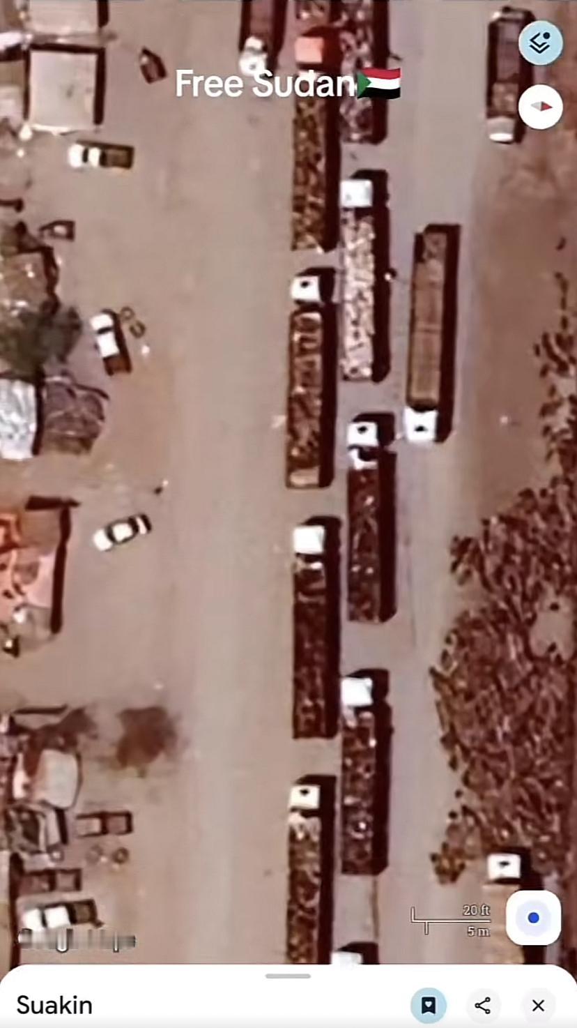 非洲苏丹卫星图片实拍！这下面要是人的话，这得多少人？苏丹内战已经持续了相当长