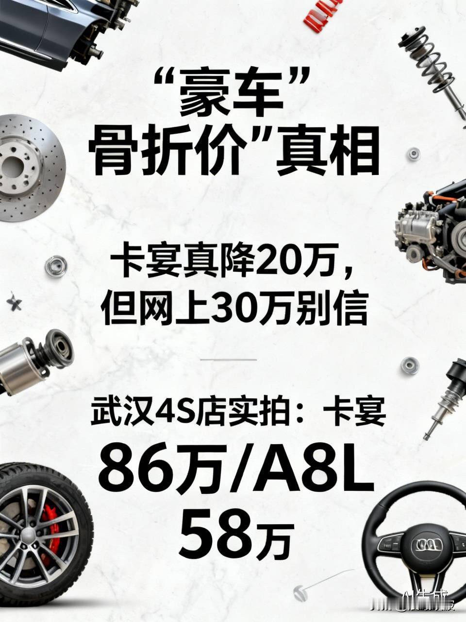 豪车“骨折价”真相：卡宴真降了20万，但网上那30万你别信！国庆逛了趟武