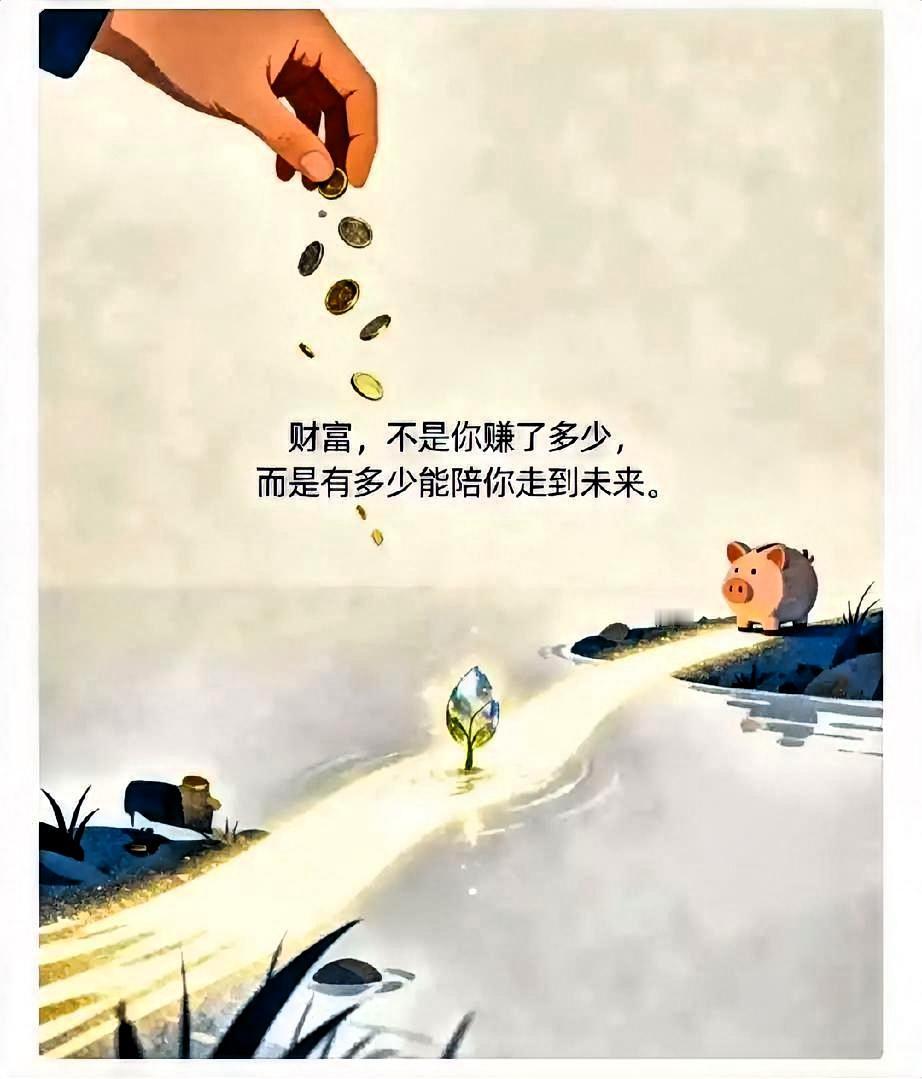 钱有三种：花掉的钱，叫消费；放在银行的钱，叫存款；能穿越时间、在未来救你一