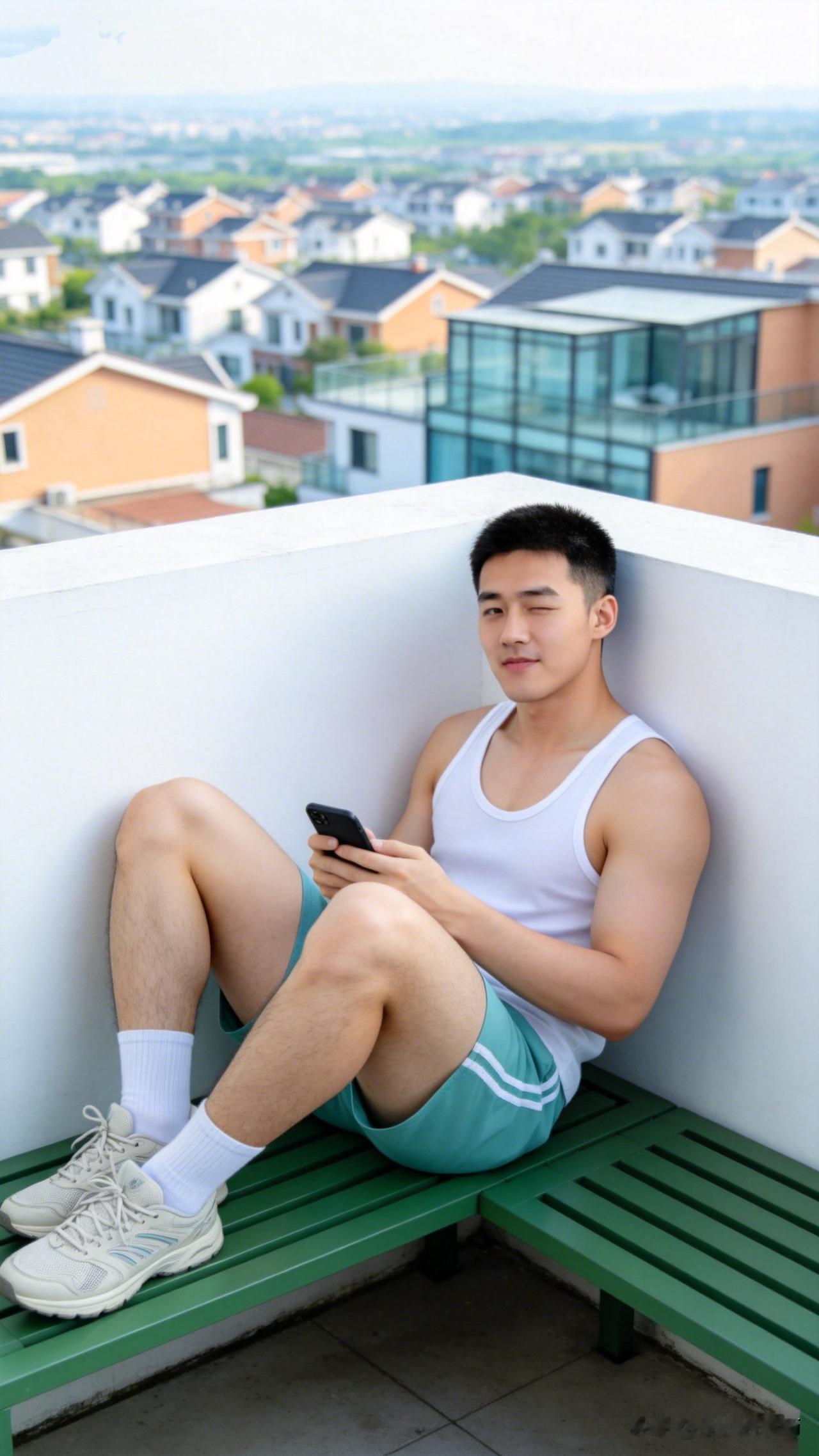 不用上班不用高考，享受周末的松弛感男生最帅能有多帅薄肌男孩帅哥男人