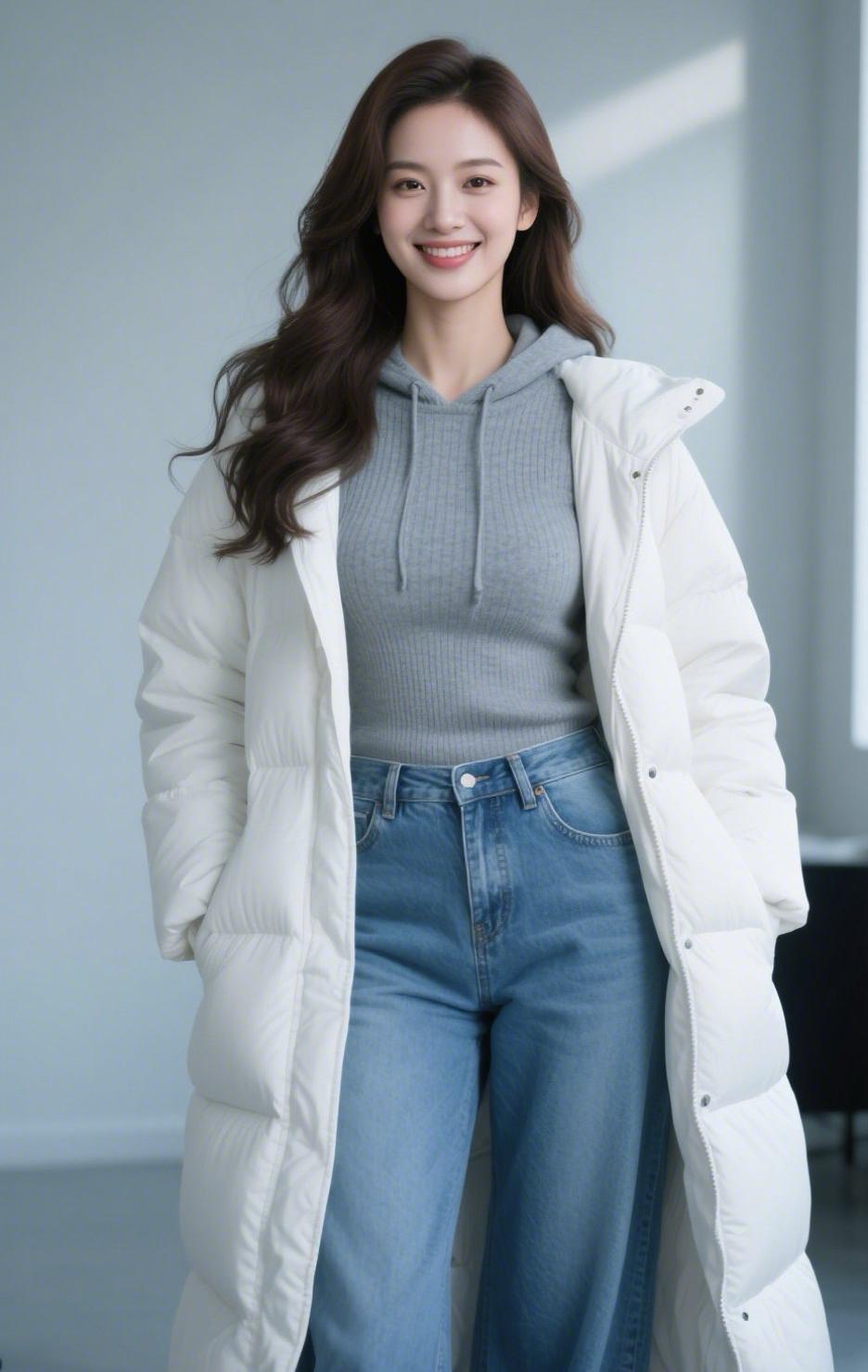 我的地方下雪了…白开水的生活突然就有了味道感觉自己快乐了[偷