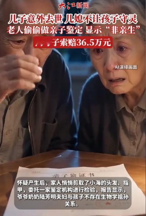 广西博白县，女子在丈夫去世后，不让8岁的儿子去守灵，这让女子的公婆和小姑子产生怀