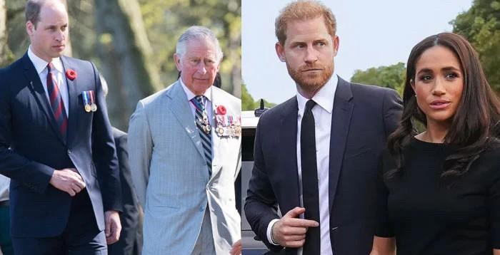 英王查尔斯与威廉王子就哈里、阿奇、莉莉贝特及梅根的皇室身份前景举行闭门会议。查