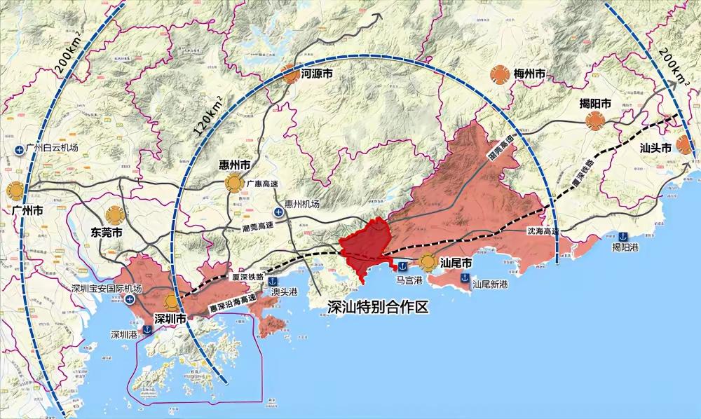 广东在深莞惠都市圈建设中坚持"东进为主、西出为辅"的战略定力，以东向深汕合作区为