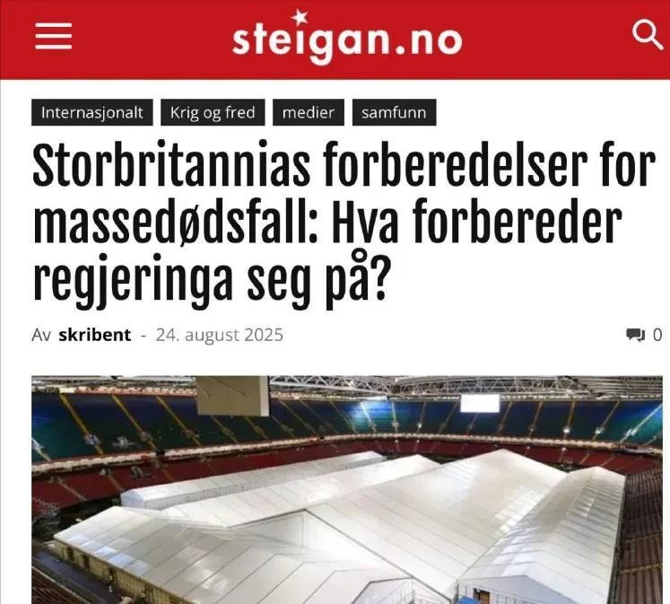 有报道称，英国正为潜在大规模死亡事件做准备，已秘密订购可储存数百具遗体的移动停尸