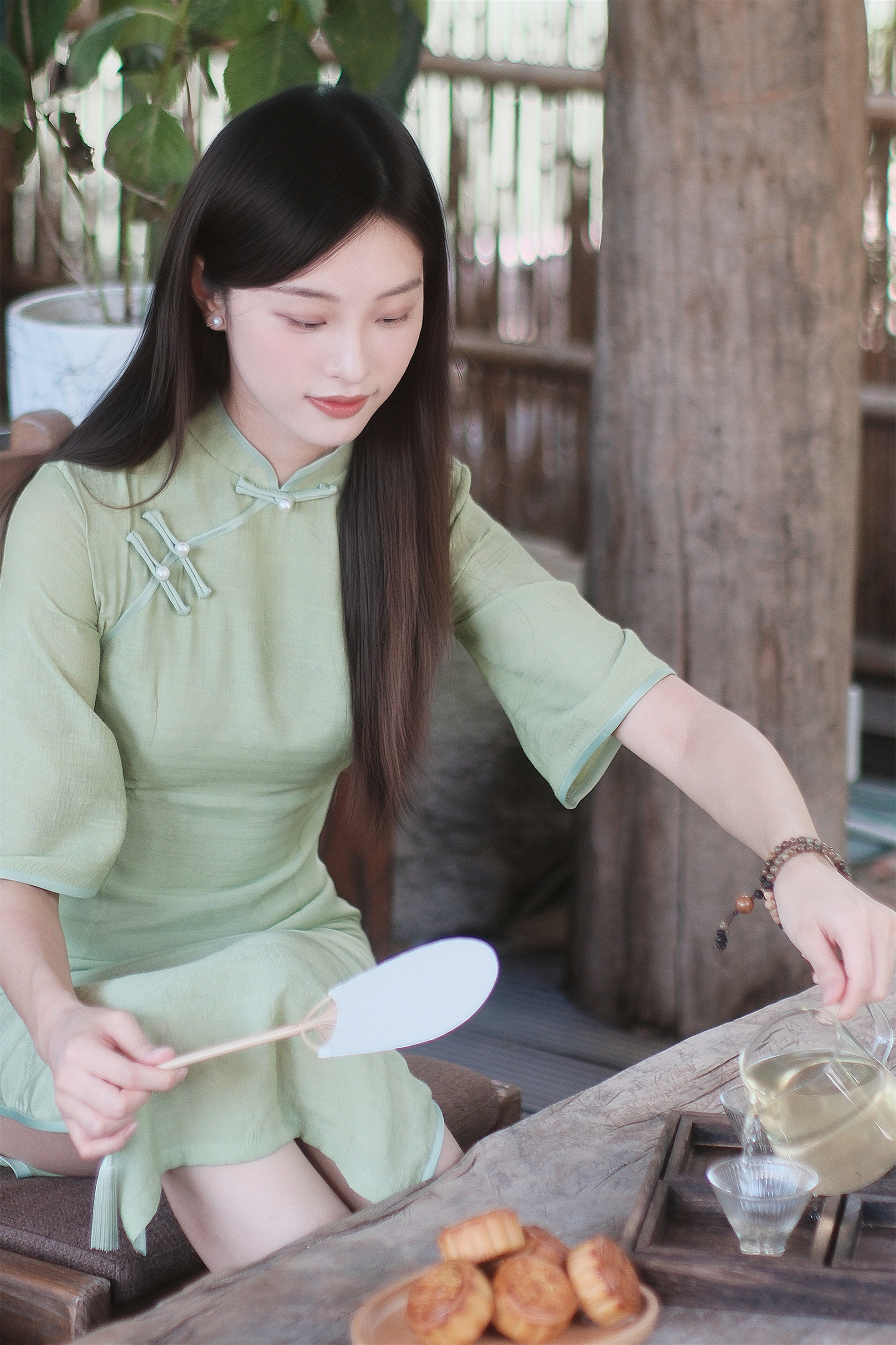 钟雯冠，一袭青衣，古风悠悠