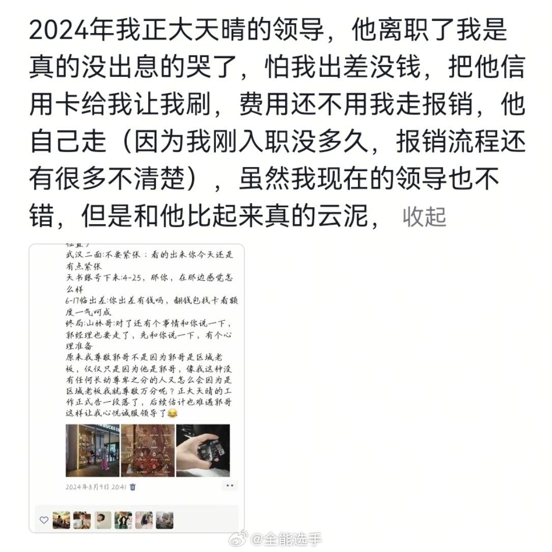 兜底的领导离职不亚于失恋