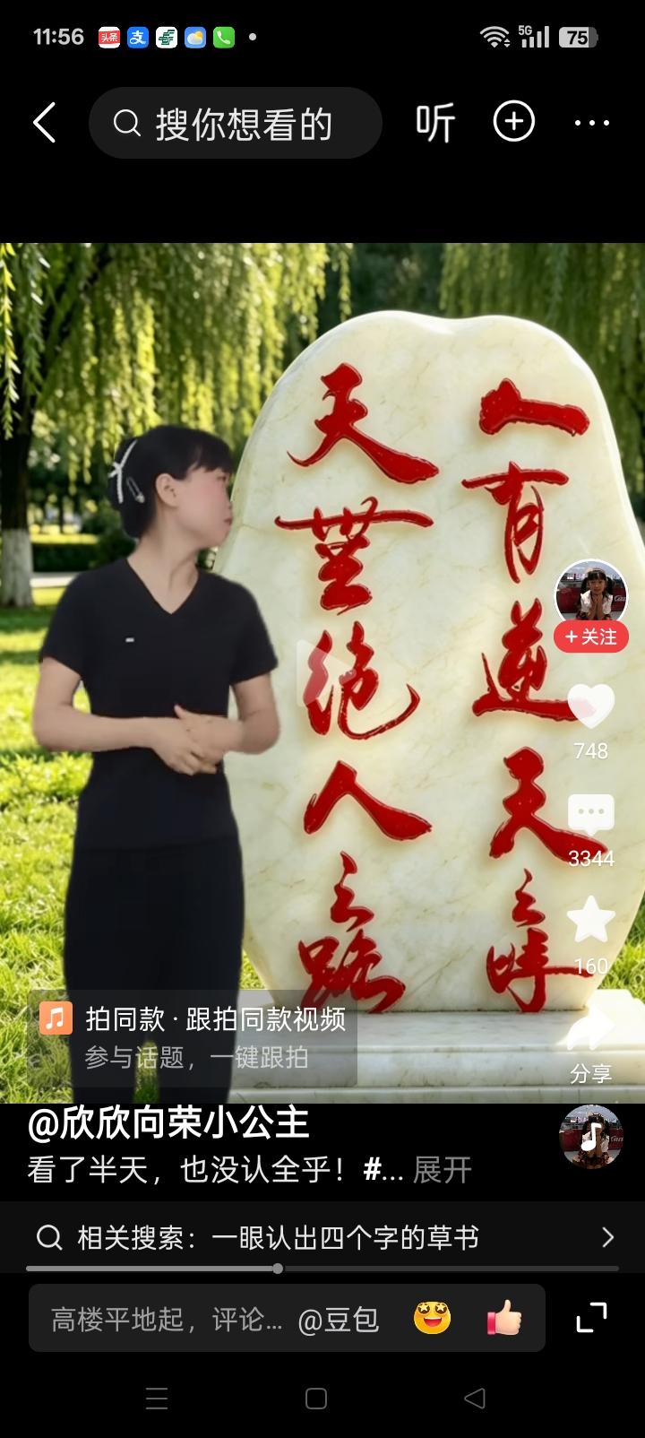 书法鉴赏：友友们：这块石碑上共十二个字，你能认出几个呢？