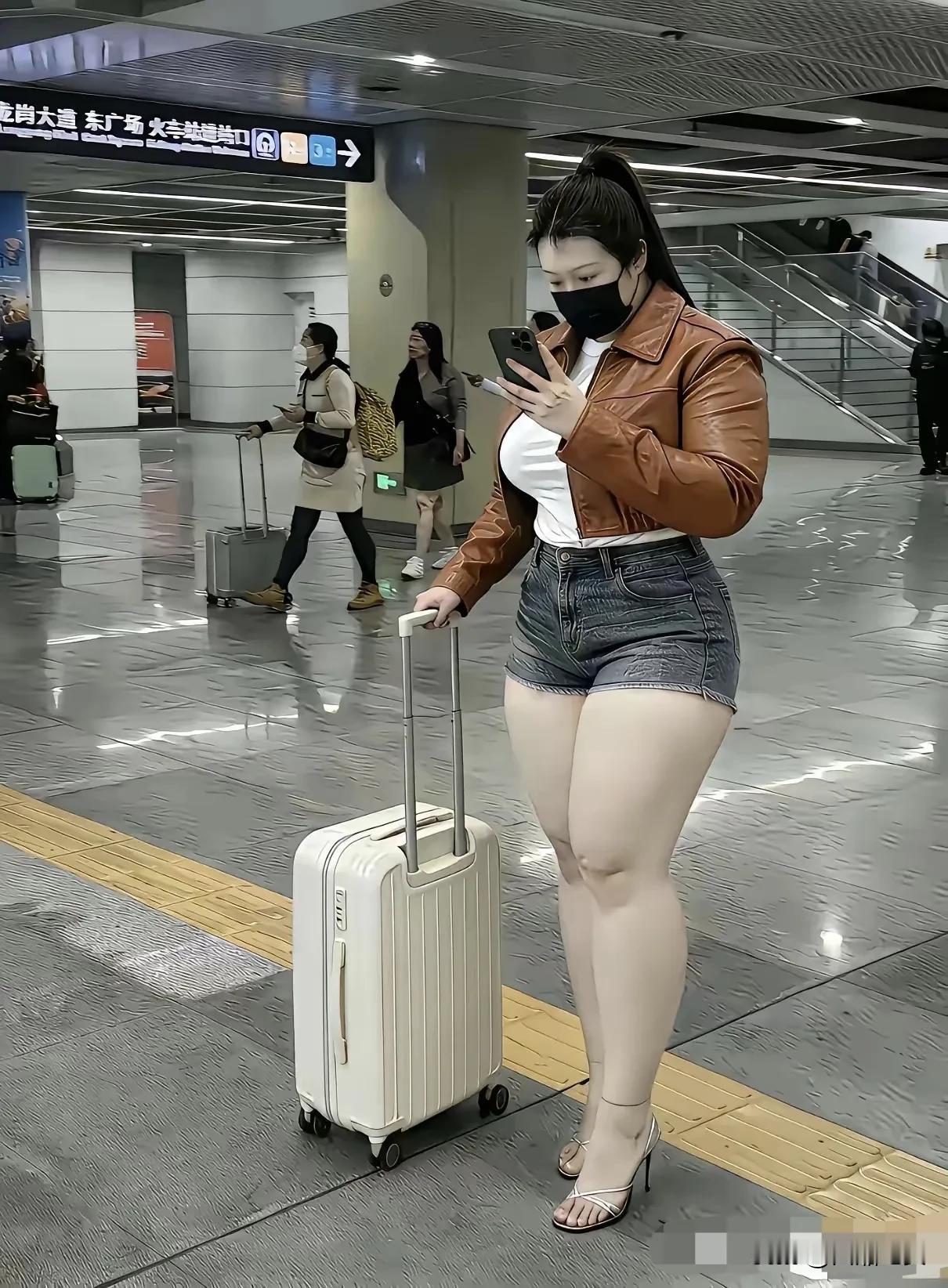 真有这么粗的腿，不会是修图了吧？😱