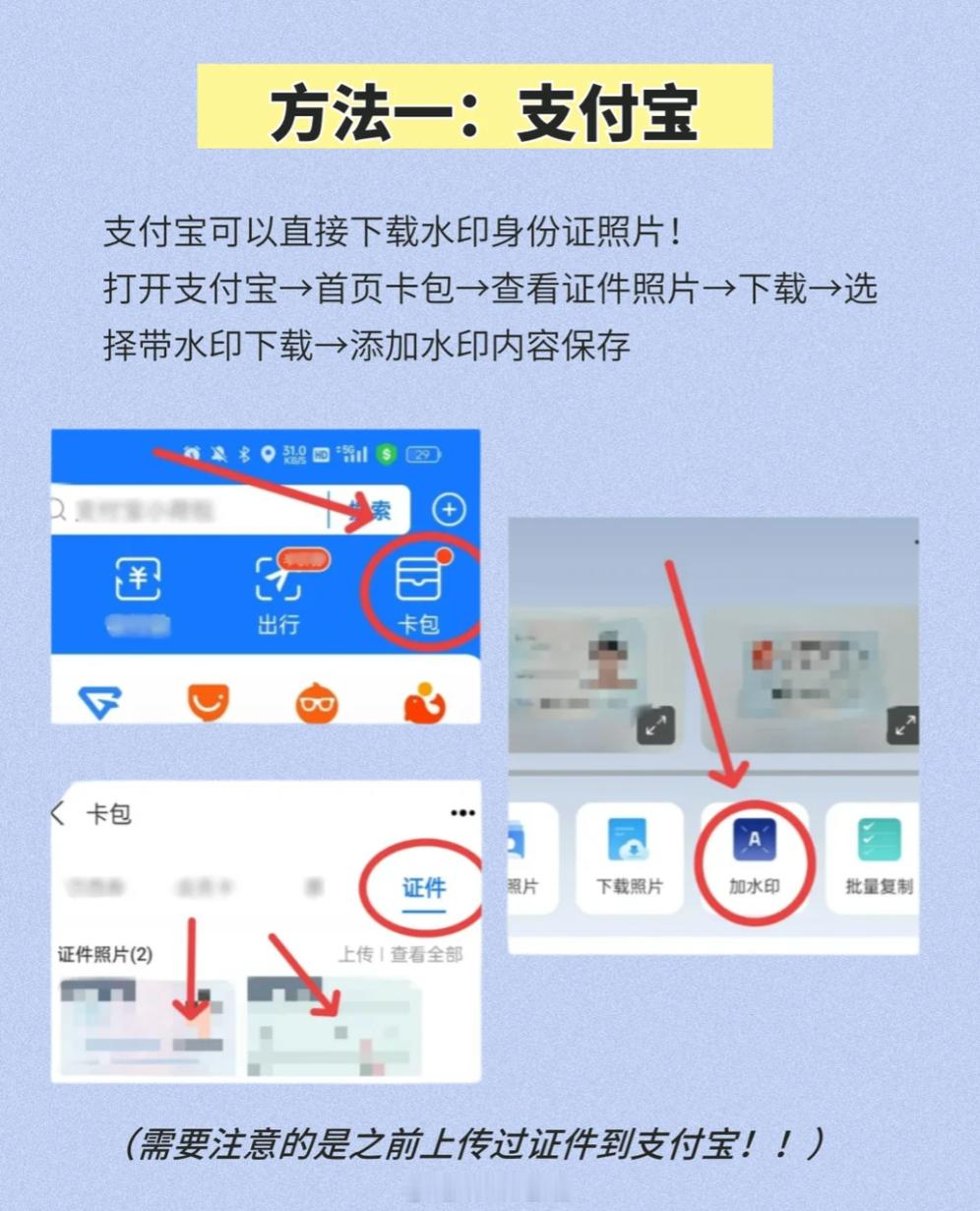身份证照片千万不要直接发老生常谈的提醒了，身份证原图别乱发，一定要记得加水印，写