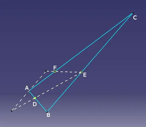 已知三角形边上的点，如作出三角形呢如图，D、E、F分别为△ABC边AB、BC、